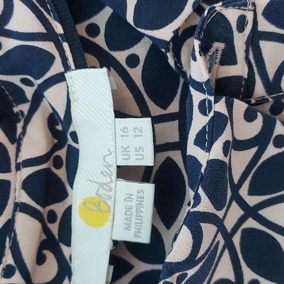 Boden Sienna 100% Silk Blouse Long Sleeve Shirt Top Button Up - Picture 3 of 5